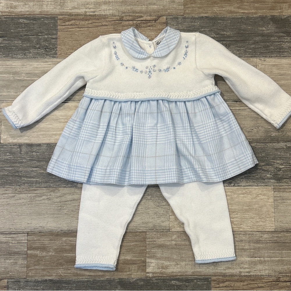 Girls 6m(12m) sarah louise sweater knit pant set